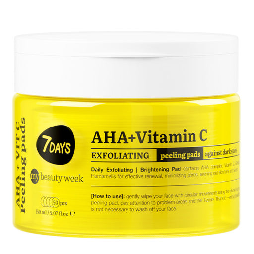 Dischetti Esfolianti Detergenti AHA+Vitamina C | 7Days