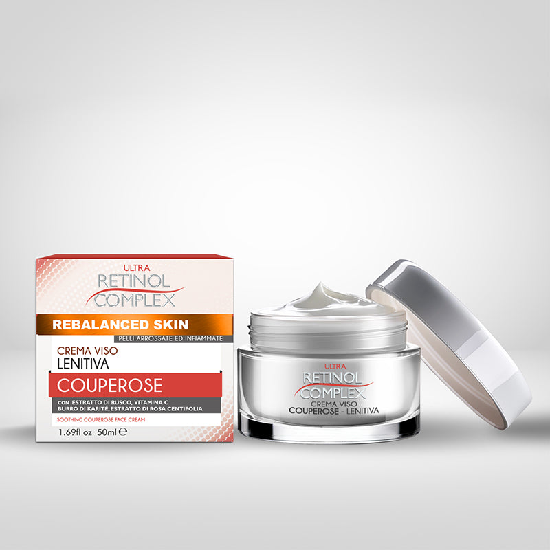 Crema Viso Lenitiva Couperose Pelli Arrossate Ed Infiammate 50ml | Retinol Complex