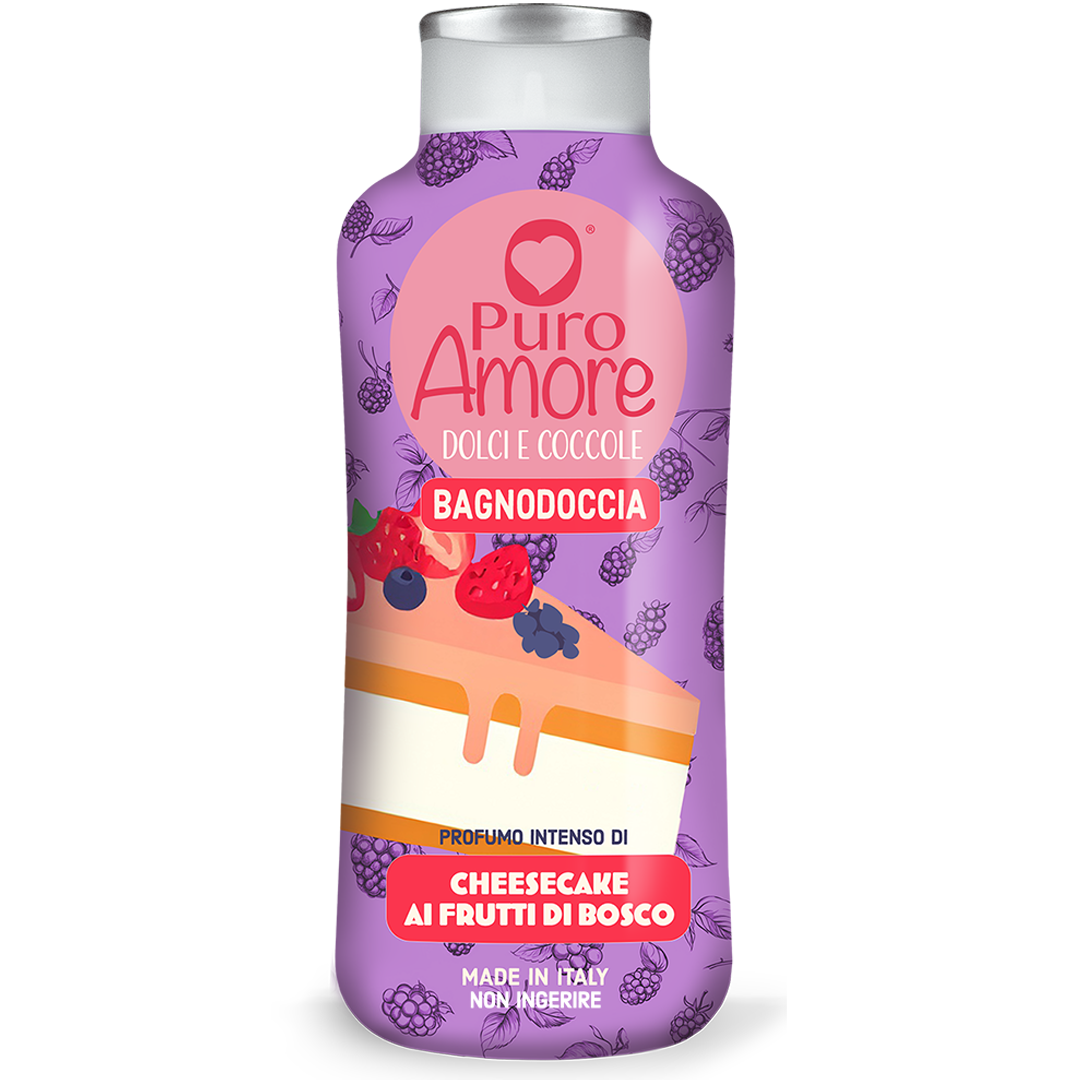 Bagnodoccia Cheesecake ai Frutti Di Bosco 650 ml | Puro Amore
