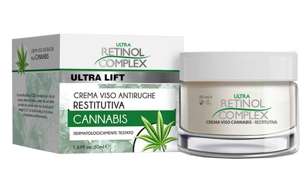 Crema Viso Anti Rughe Restitutiva Cannabis 50ml | Retinol Complex