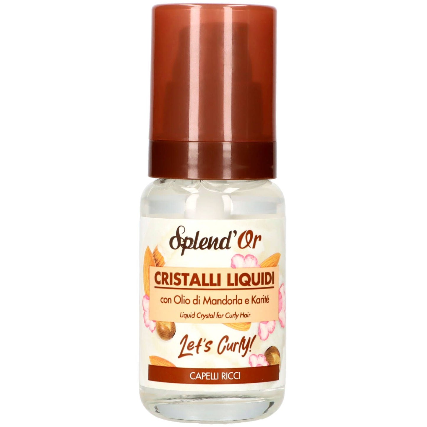 Cristalli Liquidi Con Olio Di Mandorle & Karitè Per Capelli Ricci 50ml | Splend'Or