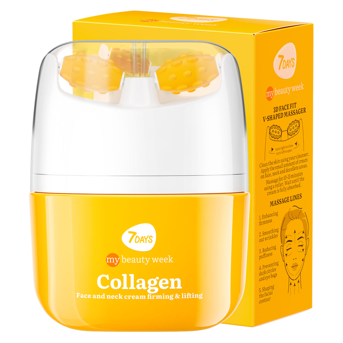 Crema Viso Massaggiante Collagene | 7Days