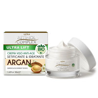 Crema Viso Anti-Age Setificante & Idratante All'Argan 50ml | Retinol Complex