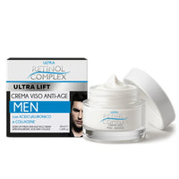 Crema Viso Anti-Age Men Acido Ialuronico & Collagene 50ml | Retinol Complex