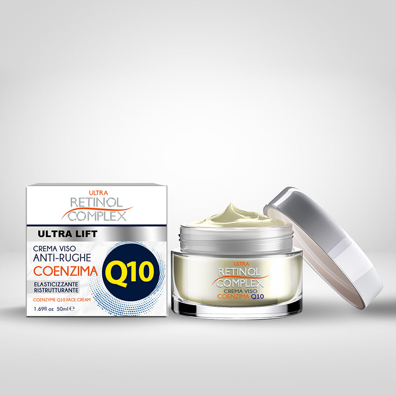 Crema Viso Anti-Rughe Coenzima Q10 50ml | Retinol Complex