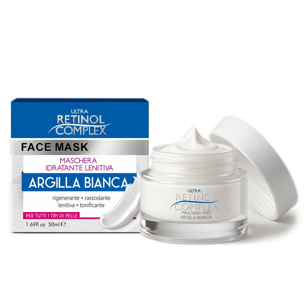 Maschera Idratante Lenitiva Argilla Bianca 50ml | Retinol Complex