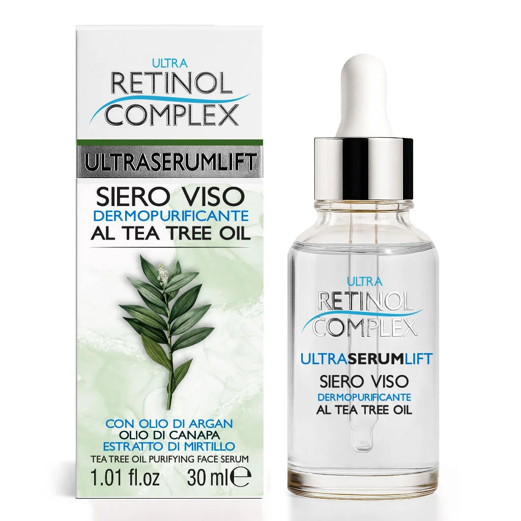 Siero Viso Dermopurificante Al Tea Tree Oil 30ml | Retinol Complex