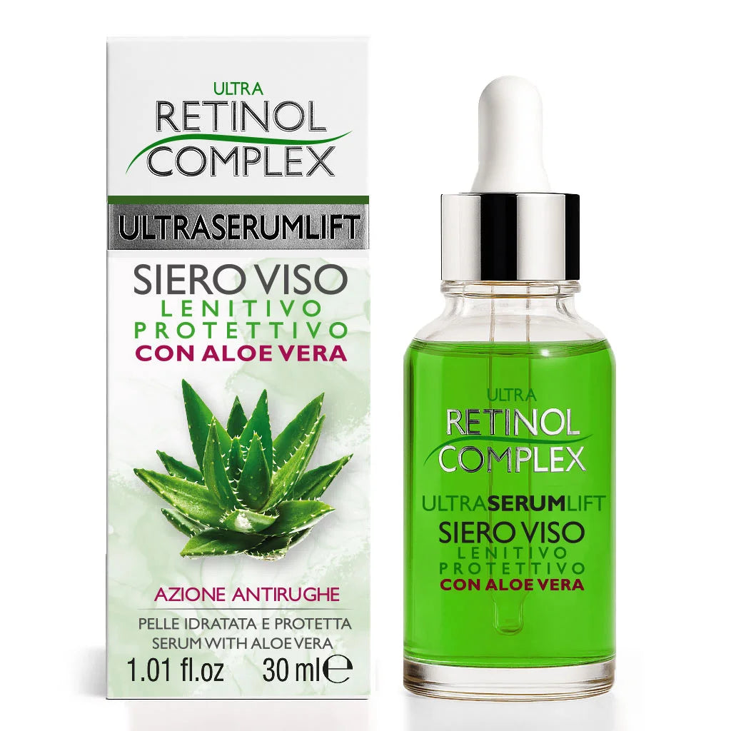 Siero Viso Lenitivo Protettivo Con Aloe Vera 30ml | Retinol Complex