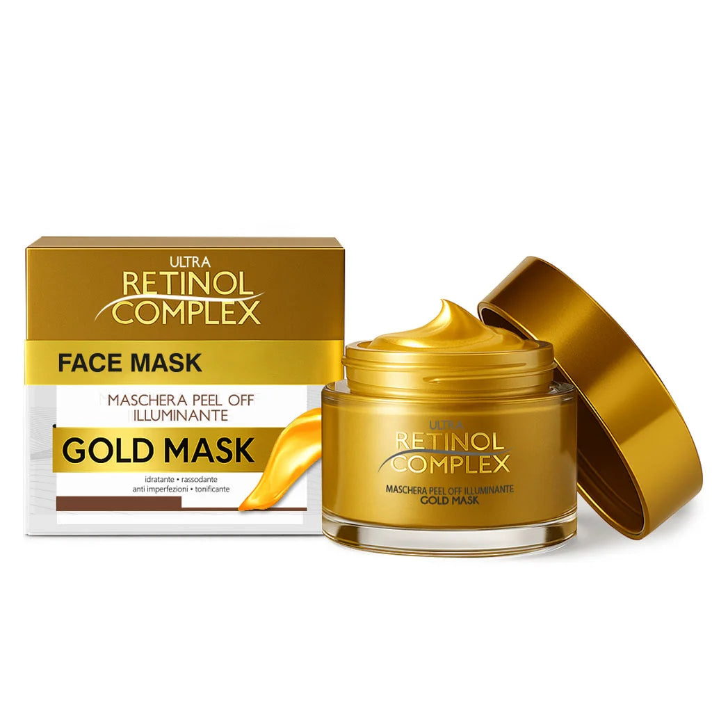 Maschera Viso Illuminante Peel Off Gold Mask 50ml | Retinol Complex