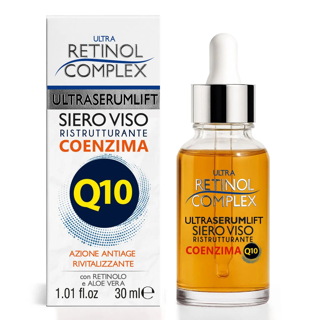 Siero Viso Ristrutturante Coenzima Q10 30ml | Retinol Complex