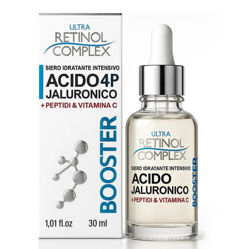 Siero Idratante Intensivo Booster Acido 4P Jaluronico 30ml | Retinol Complex