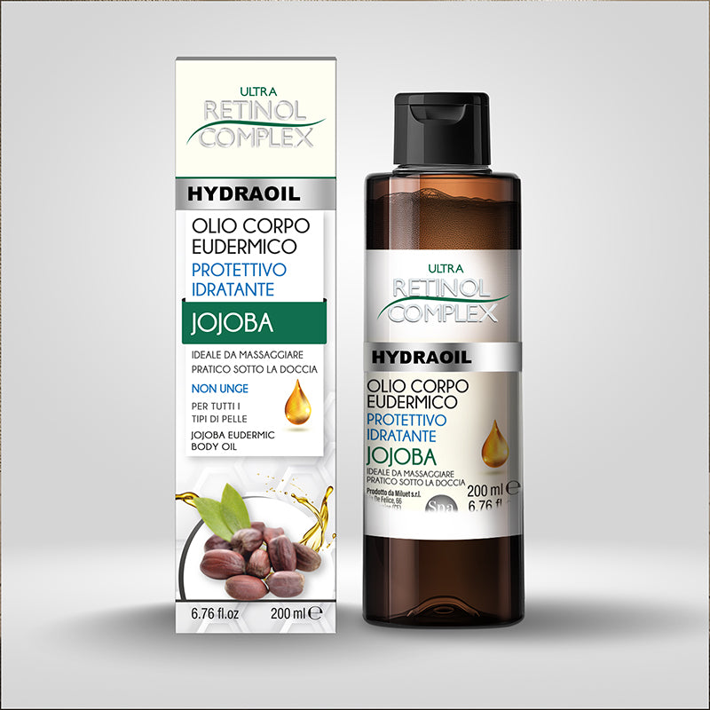 Olio Corpo Eudermico Protettivo Idratante Jojoba 200ml | Retinol Complex