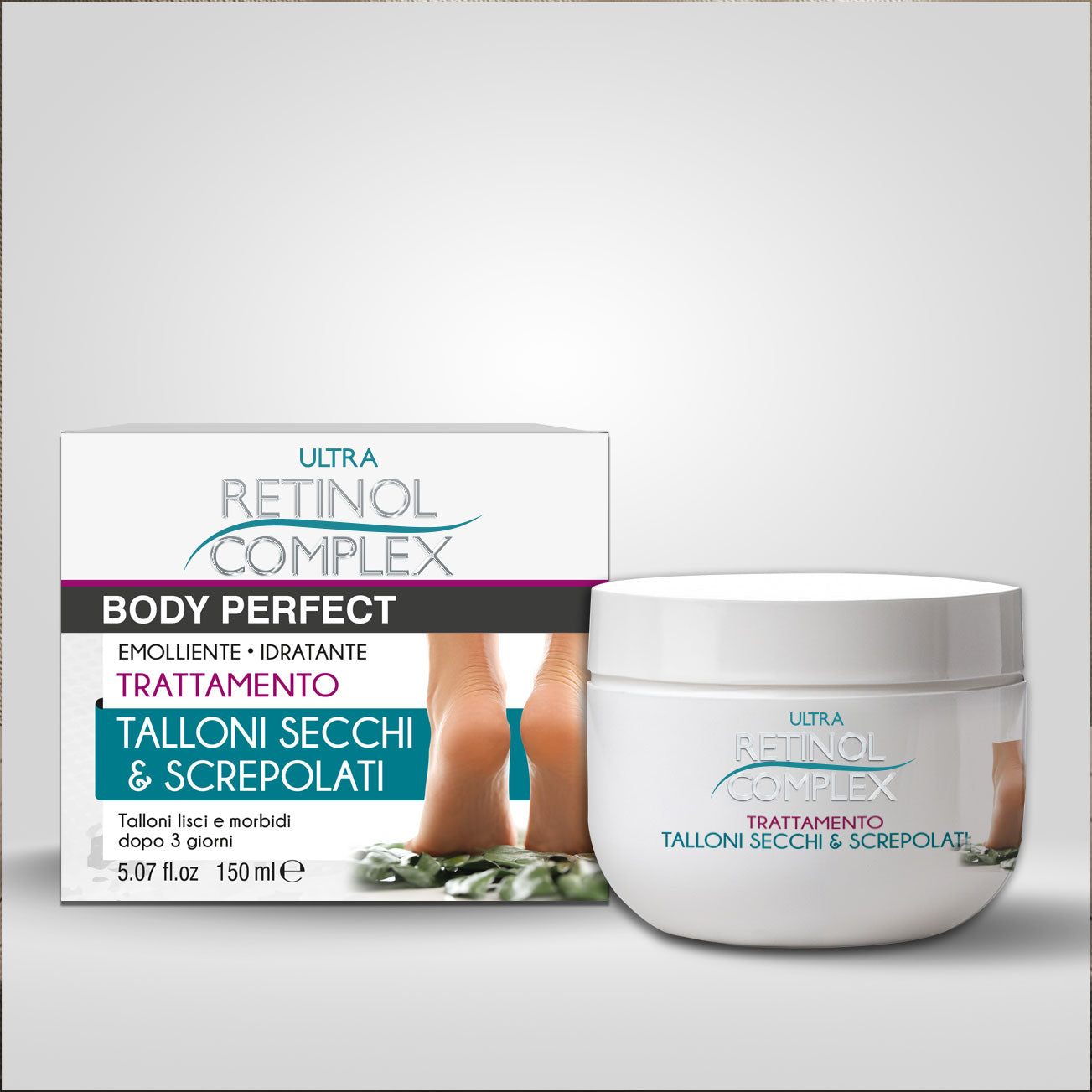 Trattamento Talloni Secchi & Screpolati 150ml | Retinol Complex