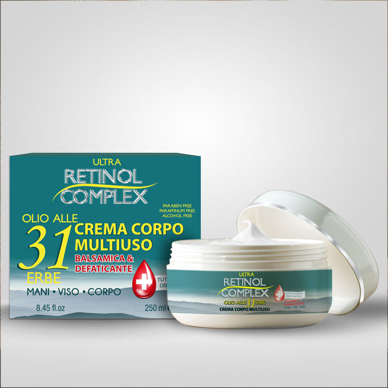 Crema Corpo Multiuso Balsamica & Defaticante 250ml | Retinol Complex