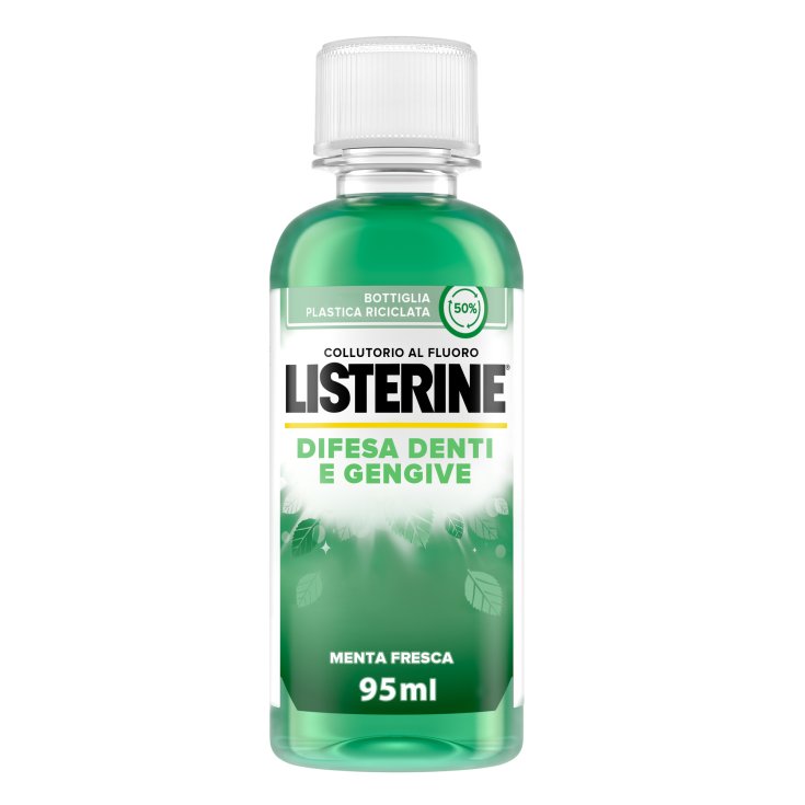Collutorio Al Fluoro Difesa Denti & Gengive Menta Fresca 95ml | Listerine