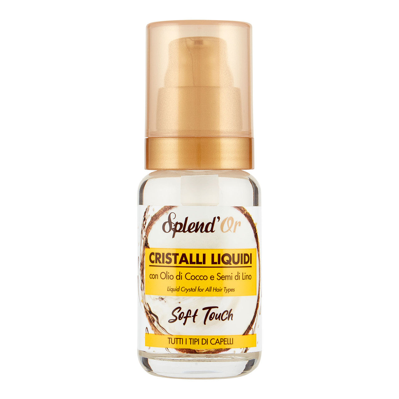 Cristalli Liquidi Con Olio Di Cocco & Semi Di Lino 50ml | Splend'Or