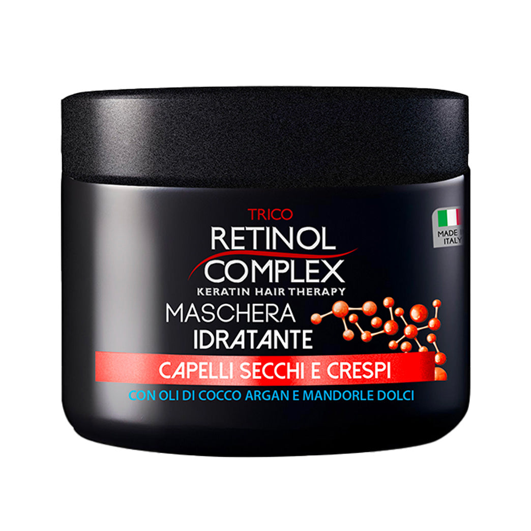 Maschera Idratante Capelli Secchi e Grassi 500ml | Retinol Complex