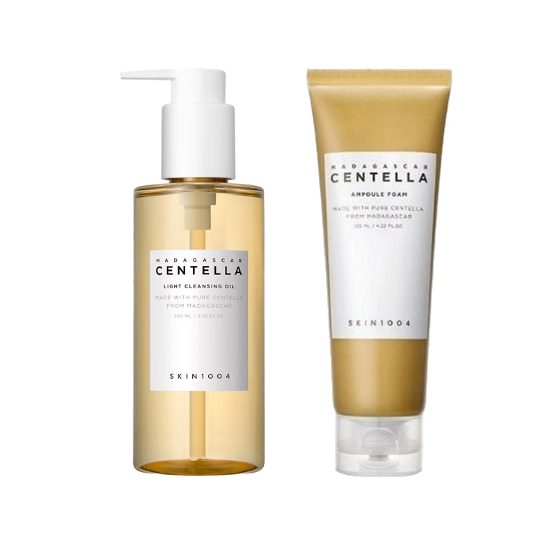 Kit Struccante Coreano - Centella Foam + Cleansing Oil